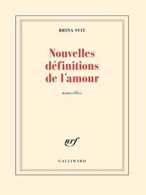 cover image of Nouvelles définitions de l'amour